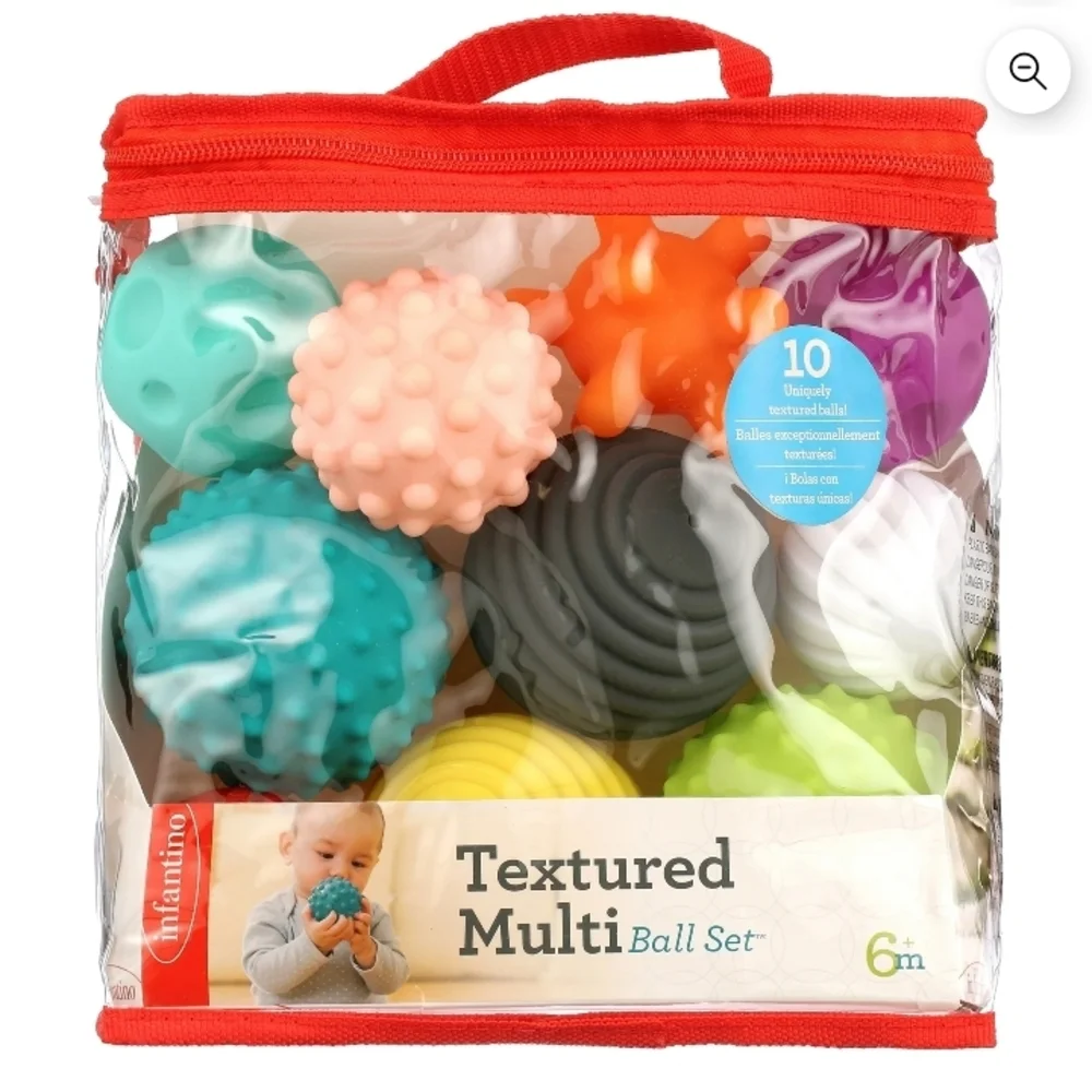 Infantino Textured Multi Ball Set - Vibrant Sensory Toys